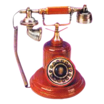 Antique Wooden Telephones