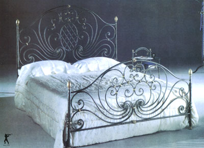 wrought iron bed