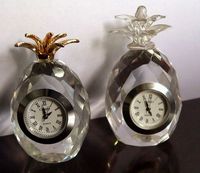 crystal pineapple clock sets