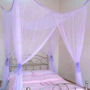 Square Bed Canopy with Rose