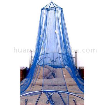 Circle Bed Canopy with Glow Stars