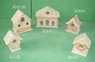 wood bird house, wooden pet house