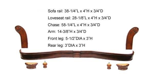 1210  wood sofa show wood