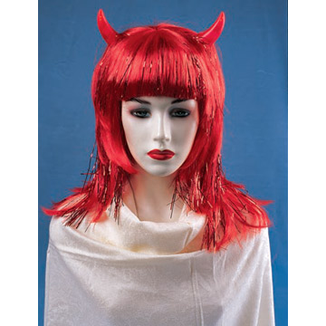 Light-up Wig with Horns
