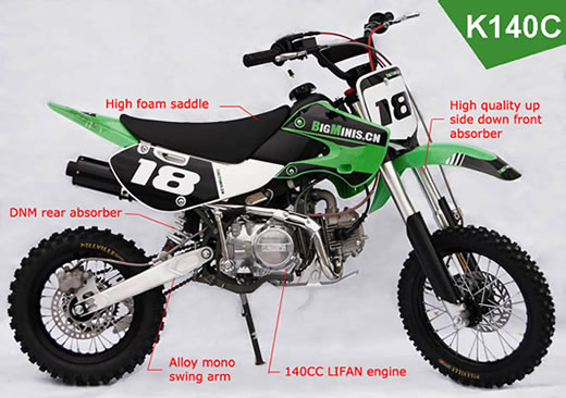 Bigminis K140c Dirt Bike