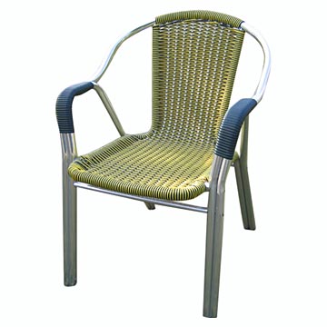 Aluminum-Rattan Chair