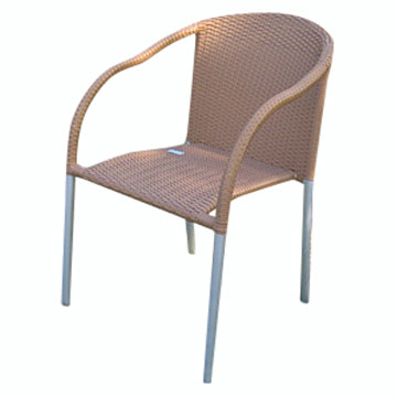 Aluminum-Rattan Chair