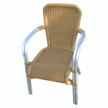 Aluminum-Rattan Chair