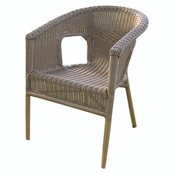 Aluminum-Rattan Chair