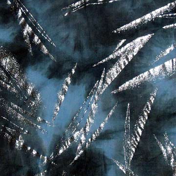 Tie-Dyeing with Silver Printing Fabric