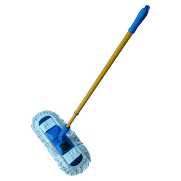 Flat Mop With Foldaway Heads