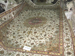 handmade silk carpet