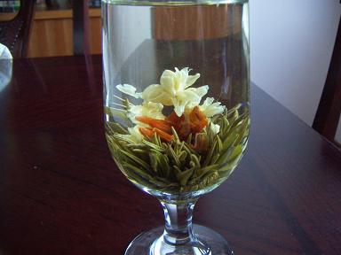 Artistic flower tea
