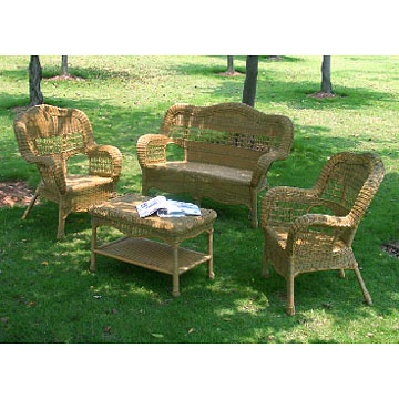 4pc Wicker Furniture Sets