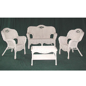 4pc Wicker Furniture Sets