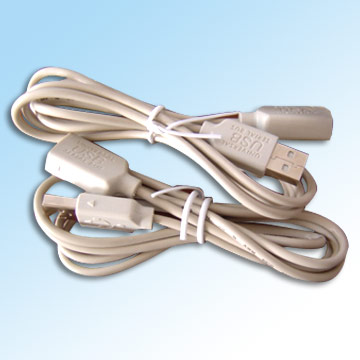 USB Cable 2.0 Version A Plug+B Socket 1.2 Meter Beige