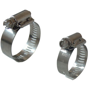 2-pcs housing perforated band hose clamp