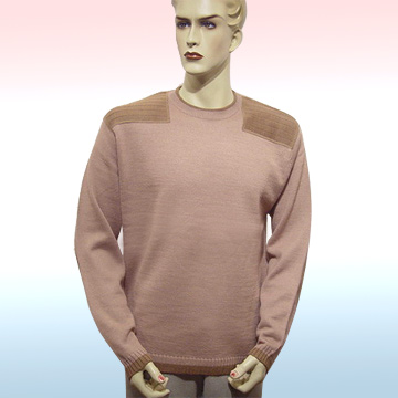 Men's Round-Neck Long Sleeve Pullover