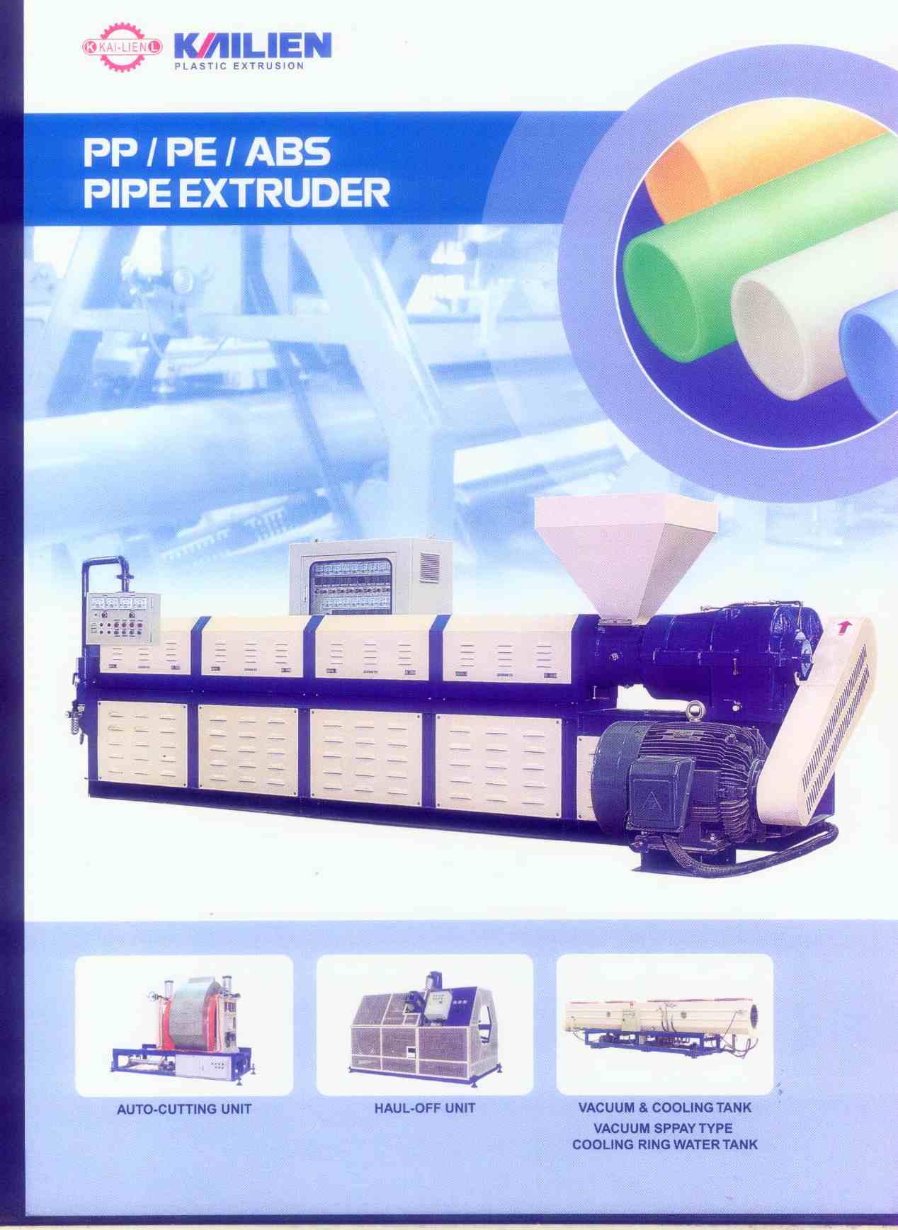 PP - PE - ABS Pipe Extruders