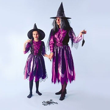 Halloween Witch Costumes W- Hats