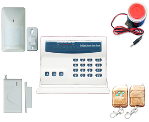 Intelligent wireless & wire burglar alarm system