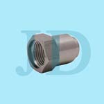 stainless steel SUS304 custom made hex head coupling nut with internal threads processed by CNC precision turning