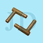 brass 90℃ degree angle connect fitting made by casting and cnc precision turning