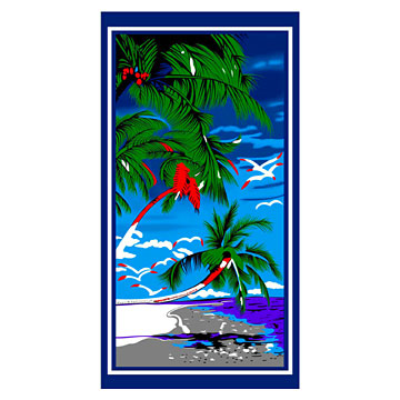 Reactive Printed Beach Towels