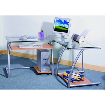 Tempered Glass Computer Desk