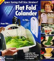 Flat fold colander
