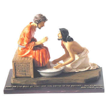 Jesus Washes His Disciples' Feet-Wooden Bases