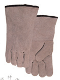 cow split leather welding gloves