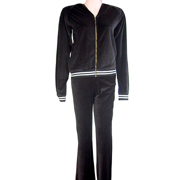 Women's Velour Hooded Suits