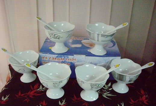 porcelain ice cream mugs