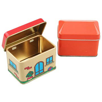 House-shaped Tin Boxes