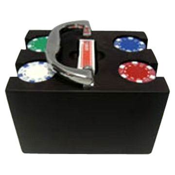 100-Piece Wooden Poker Chip Holders