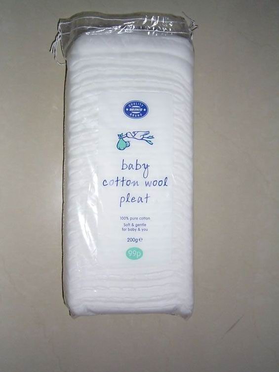 cotton wool pleat