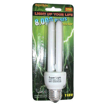 2U Double Plastic  Packing Energy Saving Lamps