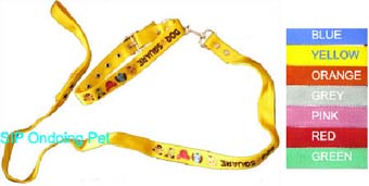 Embroidered Nylon Woven Dog Collar & Leash Set