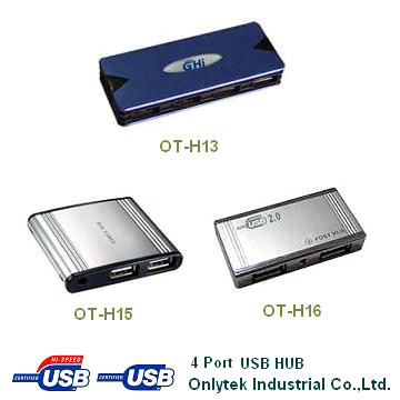 4-Port Metal USB Hubs