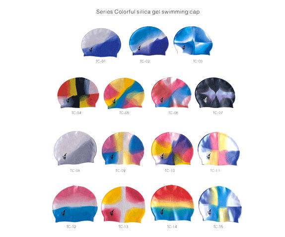 Colorful Silicone Swim Caps (CC)