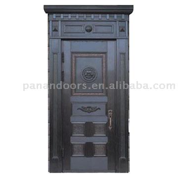 Single-Open Copper Doors
