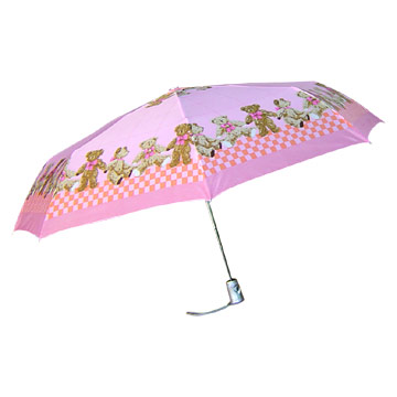 3 Folding Umbrellas