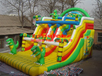 inflatable cliff-climbing slide