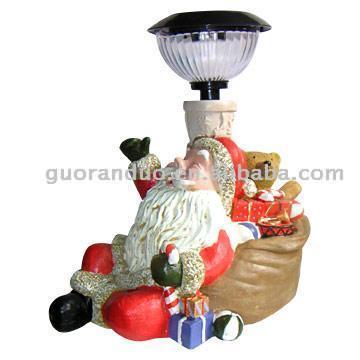 Father Christmas Shaped Solar Light