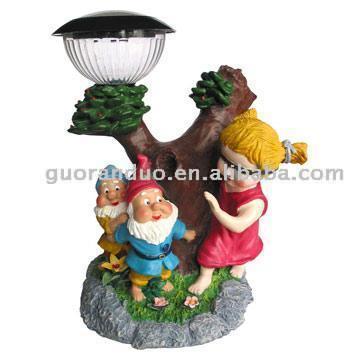 Polyresin Shape Solar Light