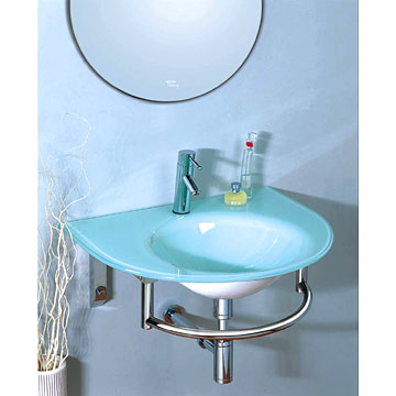 Glass vanity tops