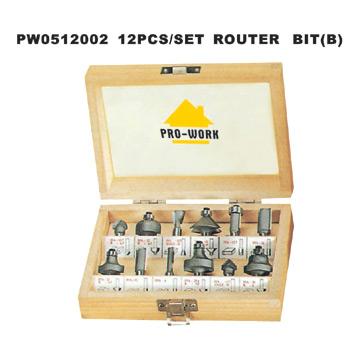 12pc Router Bits Set