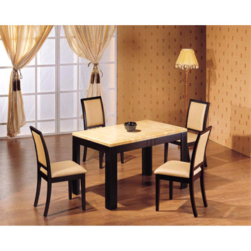 Solid Wood Dining Table & Chairs