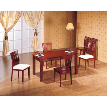 Solid Wood Dining Table & Chairs